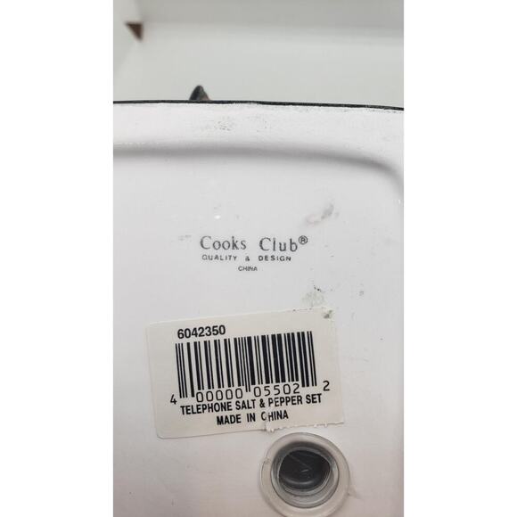 Rotary Telephone Salt & Pepper Shaker Set Vintage Retro Ceramic Phone Kitchen - Picture 7 of 11